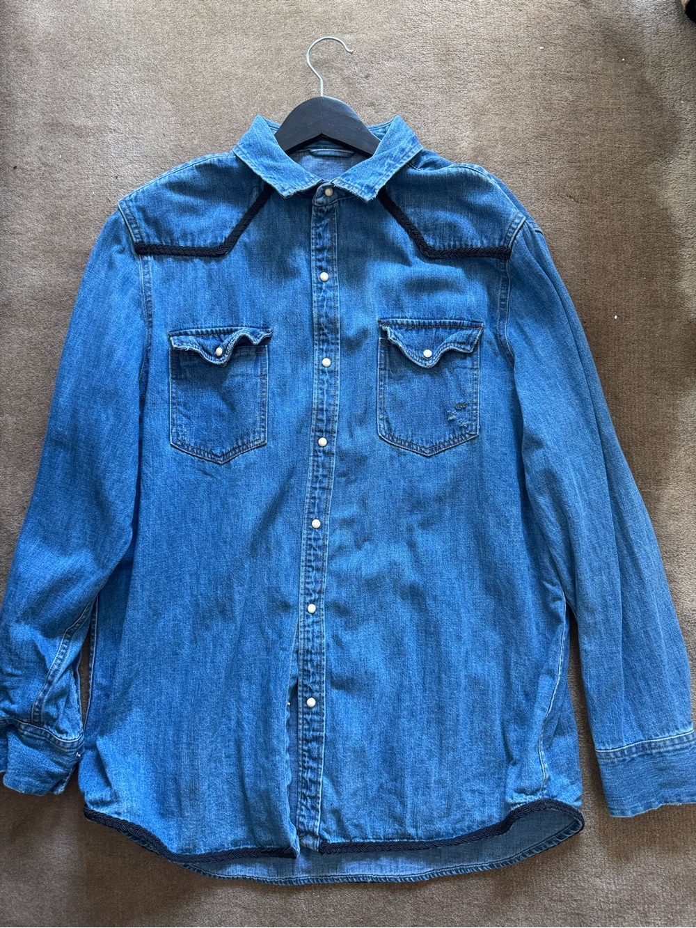 Zara Blue Denim Jean Jacket